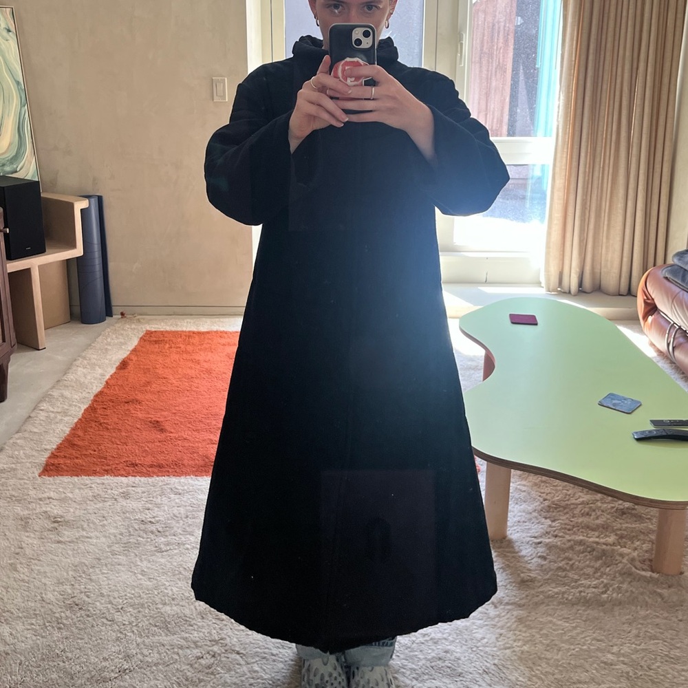 Y's by Yohji Yamamoto Black Long Sleeve Coat